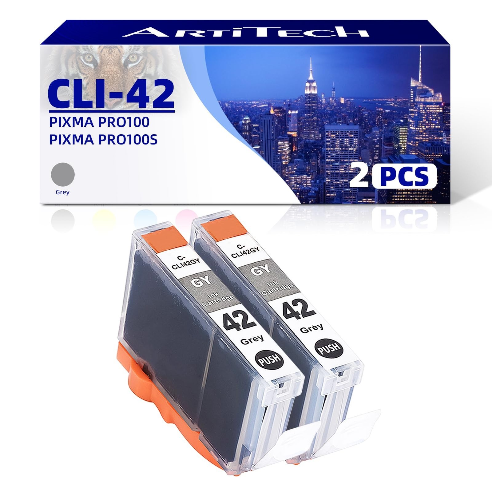 CLI-42 GY Pixma Pro-100 Compatible Ink Cartridges Replacement for Canon CLI42...
