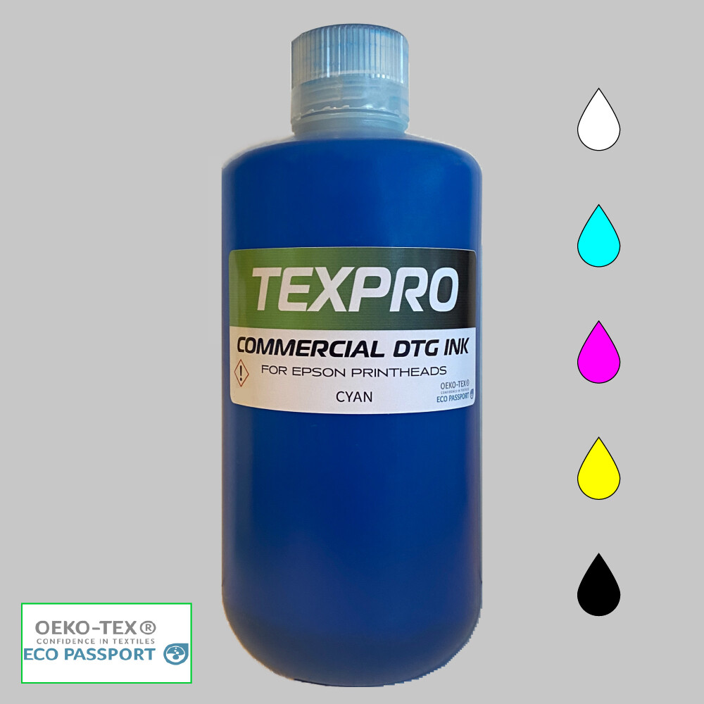 TexPro™ Commercial DTG Direct to Garment Ink for EPSON Printheads [125ml / 4oz]