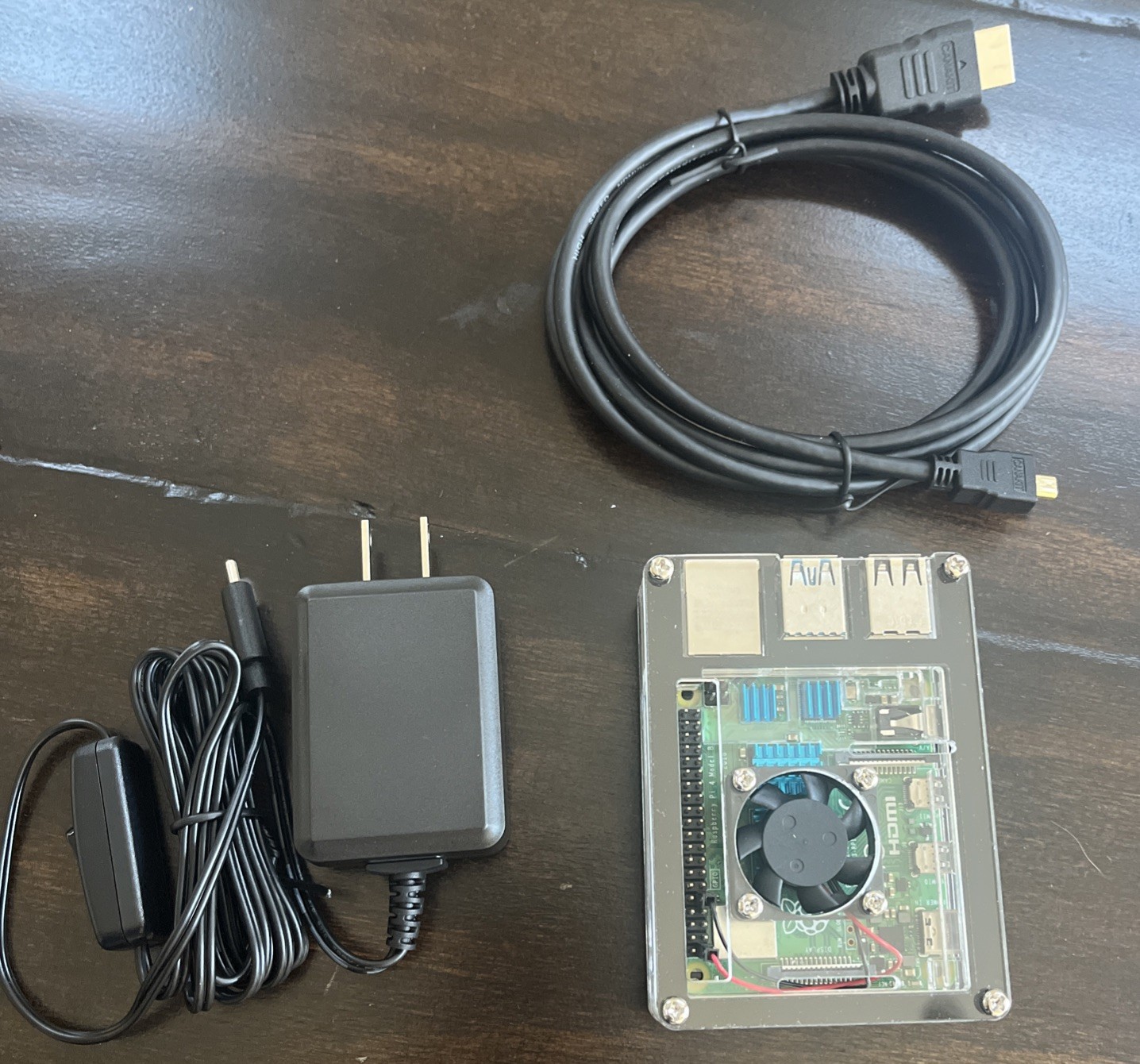 Raspberry Pi 4 4GB RAM Kit w/ Case, Power, 32GB Micro SD, Micro HDMI