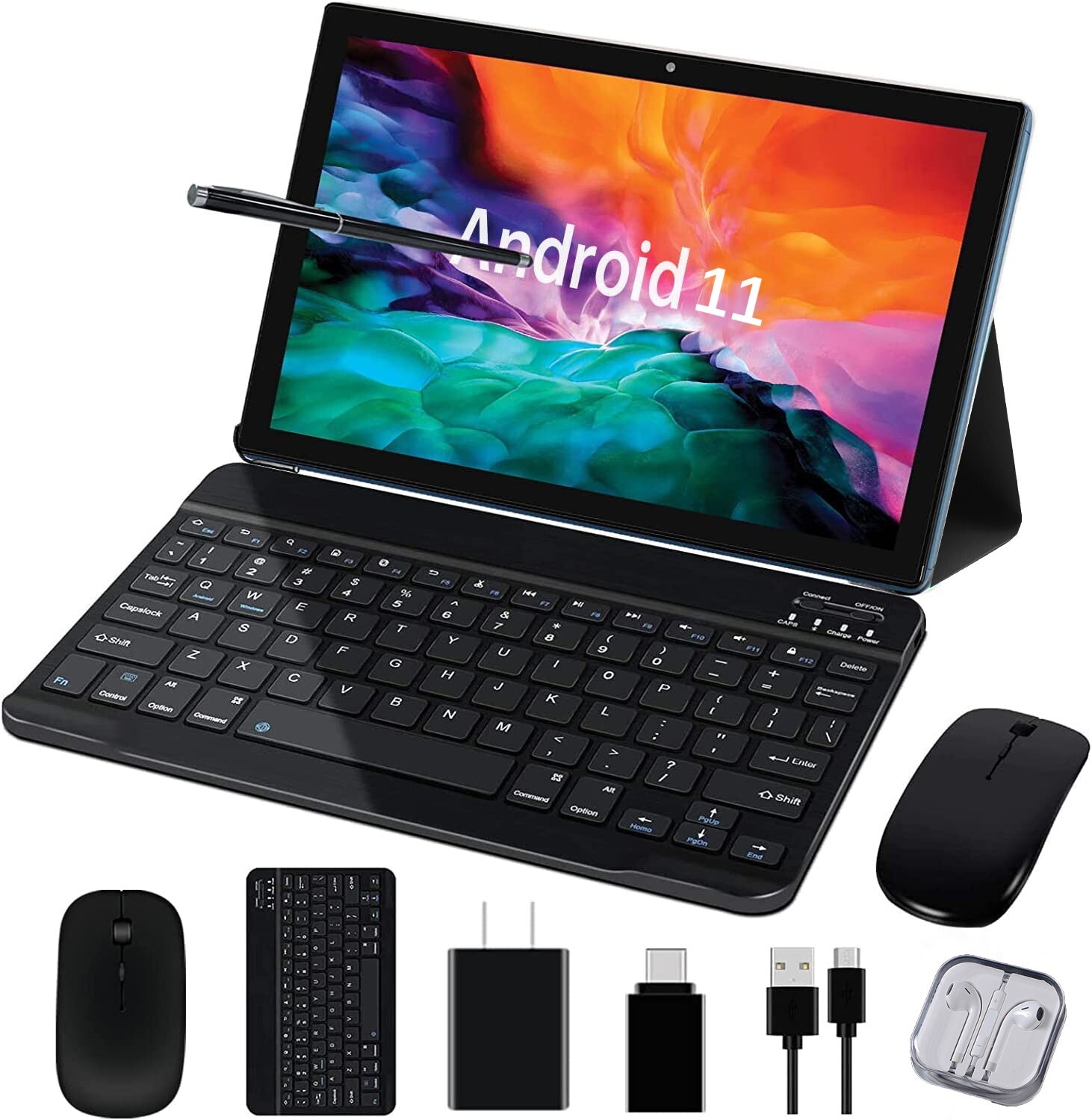 10 Inch 4G LTE Phone Call Android 11 Tablets IPS 1920X1200 8GB RAM 256GB ROM