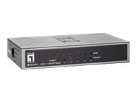 LevelOne GEU-0521 Switch unmanaged 4 x 10/100/1000 + 1 x Gigabit GEU-0521