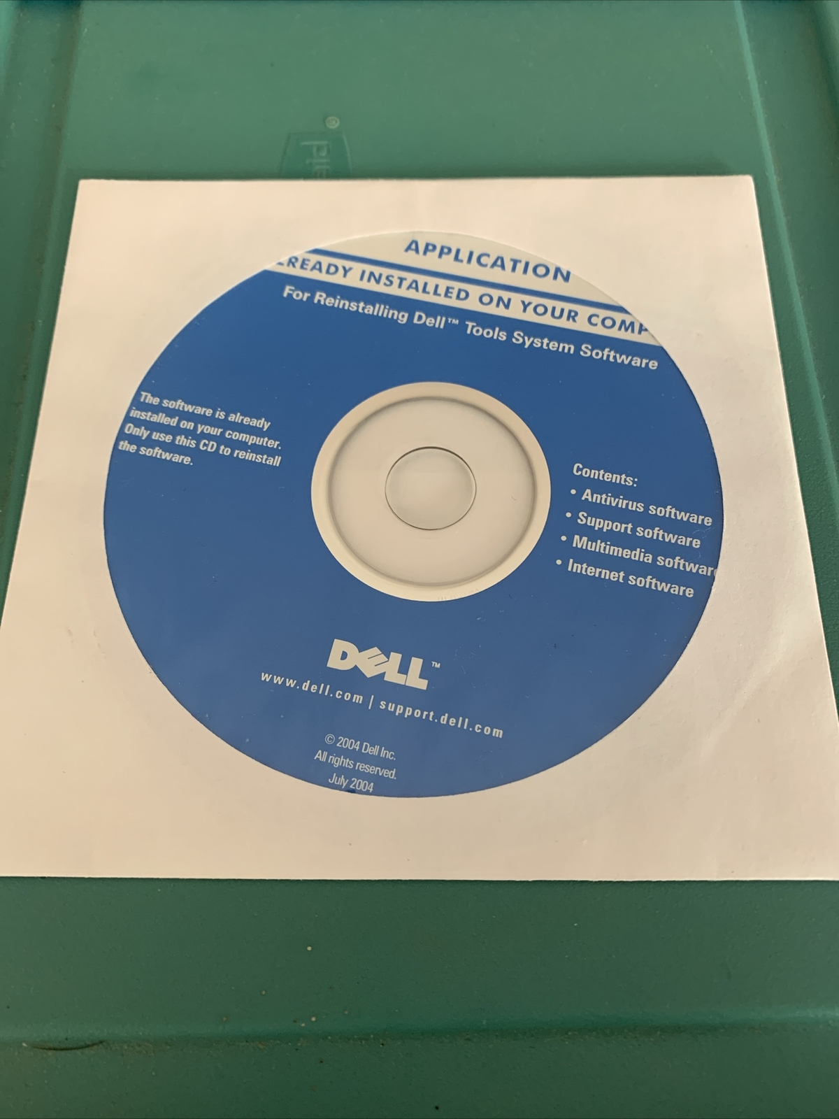 *Sealed* Dell CD-Application Reinstalling Dell Tools System Software ON7174