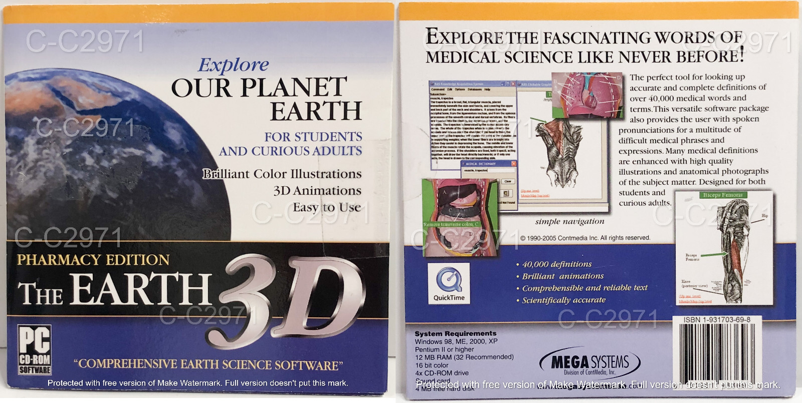 The Earth 3D Science Software Knowledge Collection  CD for Windows New