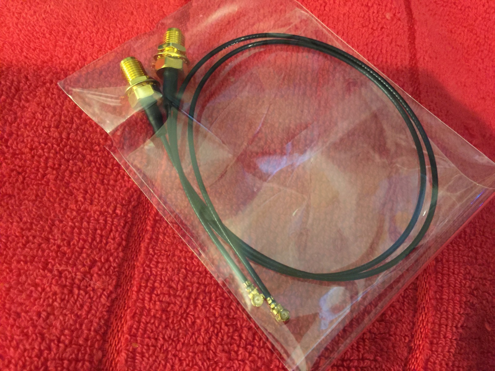 GOLD ANTENNA FOR ASUS MAXIMUS VI IMPACT , MAXIMUS VII IMPACT  ( BLACK ) 11 "