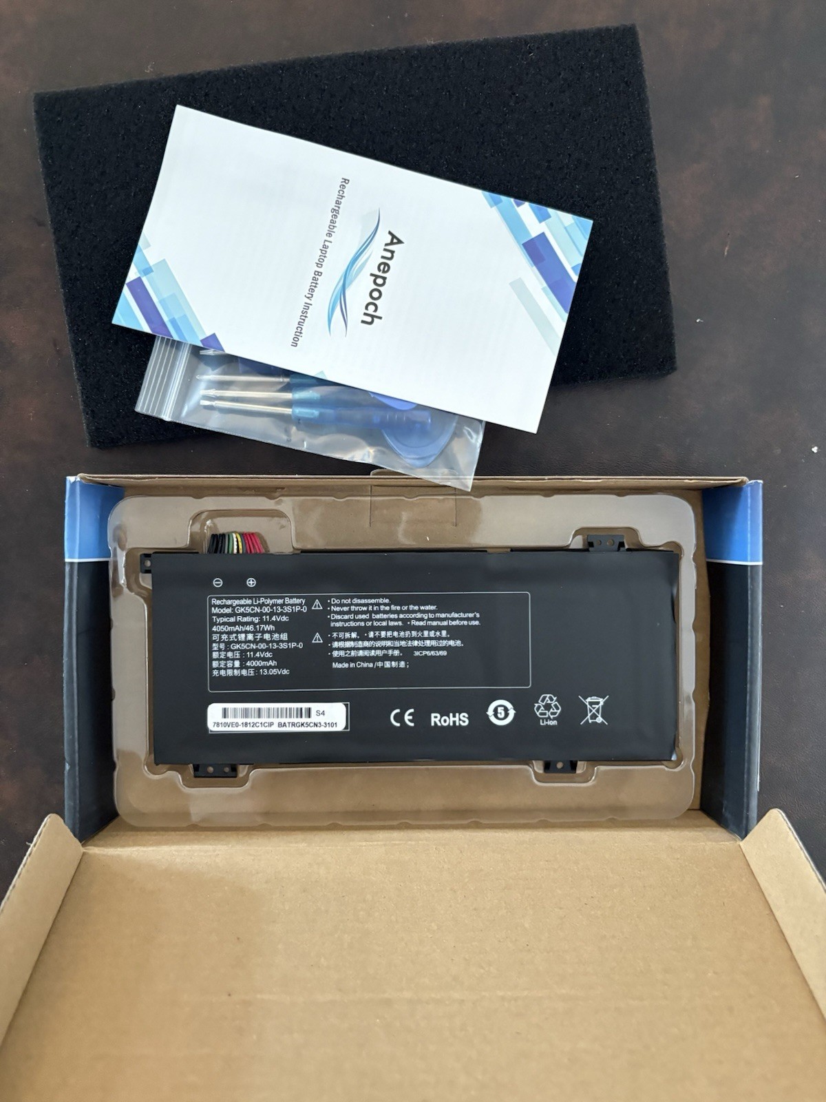 Anepoch High Performance Laptop Battery GK5CN-00-13-3S1P-0