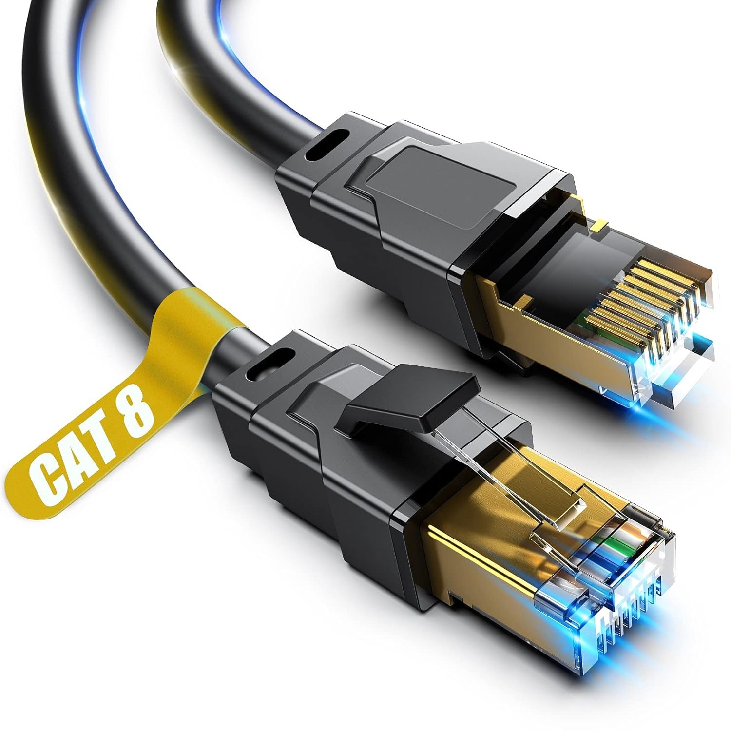 Vabogu Cat 8 Ethernet Cable 10FT RJ45 Shielded High Speed Network LAN Cable