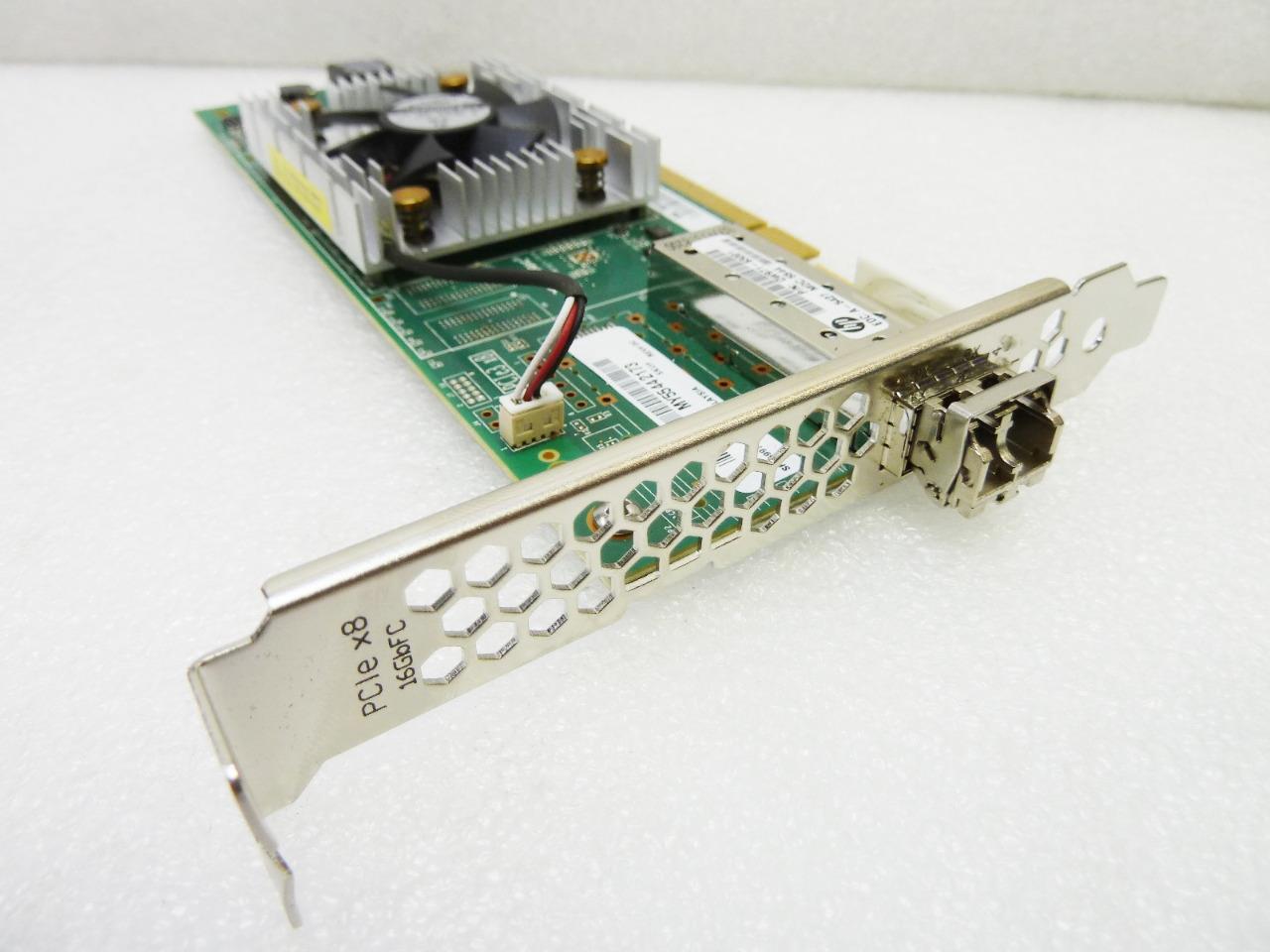HP 16Gb PCIe FC HBA 699764-001 / QLE2660 HIGH PROFILE QW971-63001 w/Transceiver