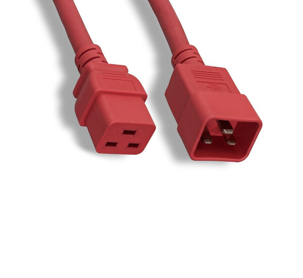 8Ft Red Power Cable for Dell Storage MD1280 Jumper Power Replacement AC Cord
