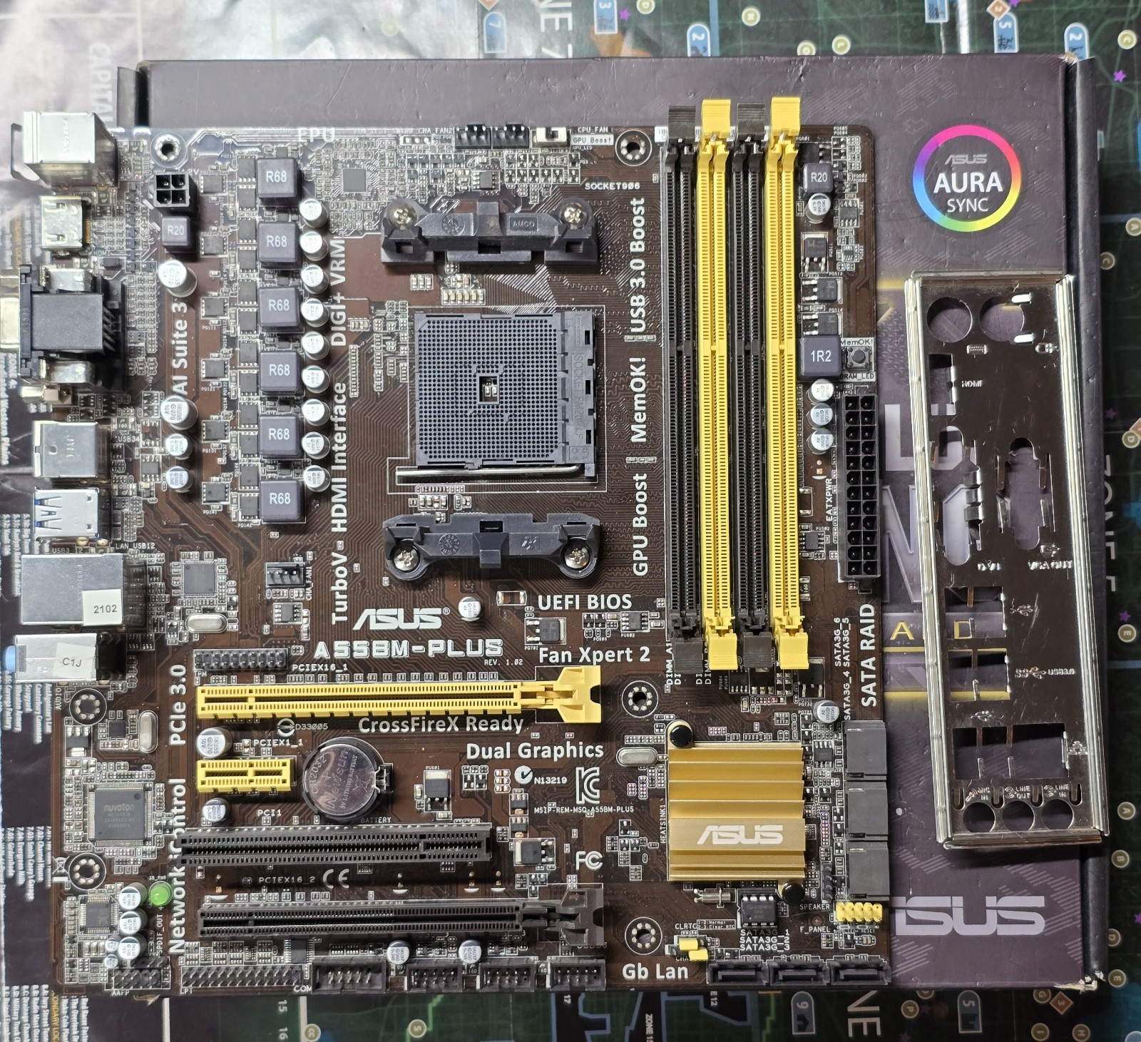 ASUS A55BM-PLUS SOCKET FM2+ MOTHERBOARD 