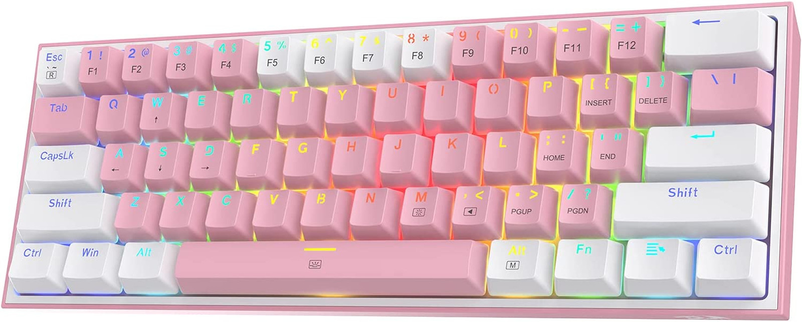 K617 Fizz 60% Wired RGB Gaming Keyboard, 61 Keys Hot-Swap Compact Mechanical Key