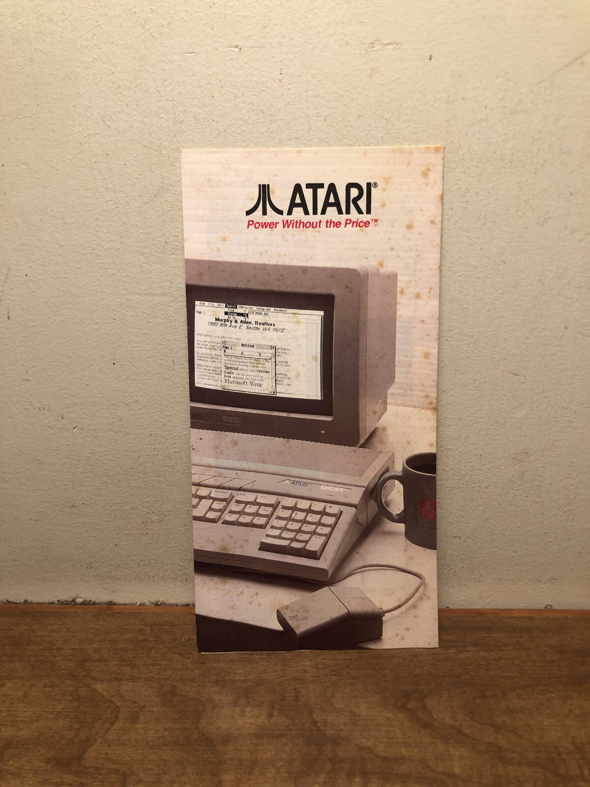 ATARI 1040ST Sales Information Brochure 520ST Computer Vintage