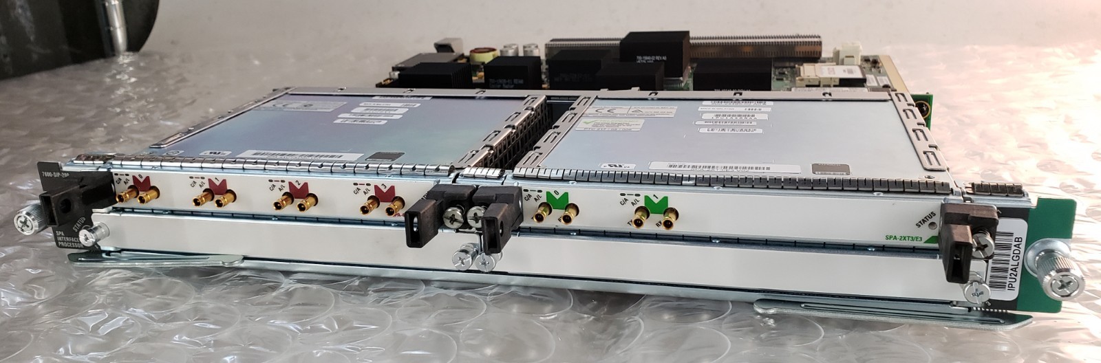 Cisco 7600-SIP-200 SPA Interface Processor w/ 1x SPA-4XCT3/DS0 + 1x SPA-4XT3/E3