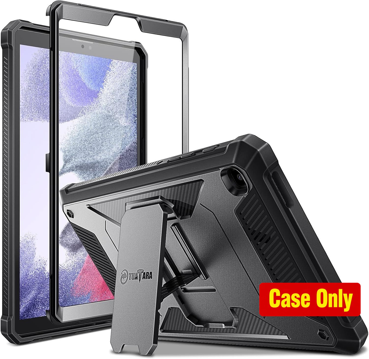 Shockproof Case for Tab A7 Lite 8.7'' 2021, Black, Rugged Hybrid Cover