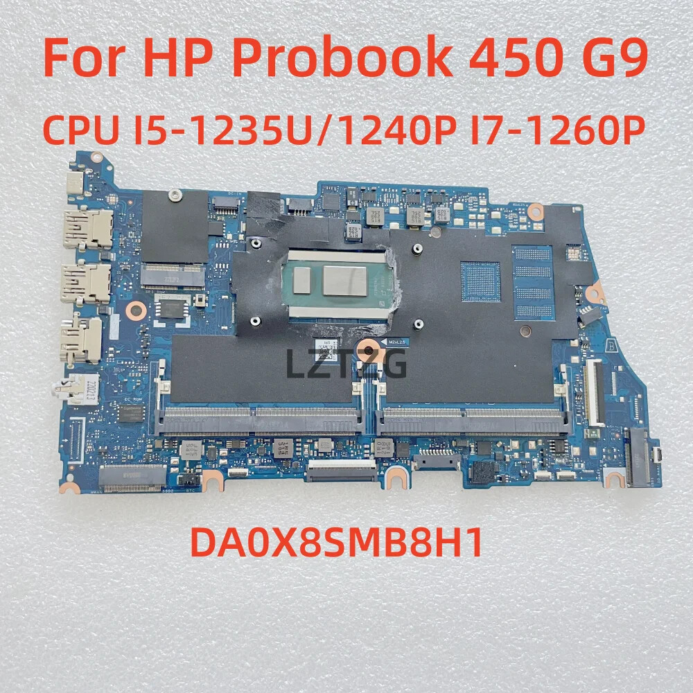 Motherboard For HP Probook 450 G9 DA0X8SMB8H1 Laptop I5-1345U I5-1240P I7-1260P