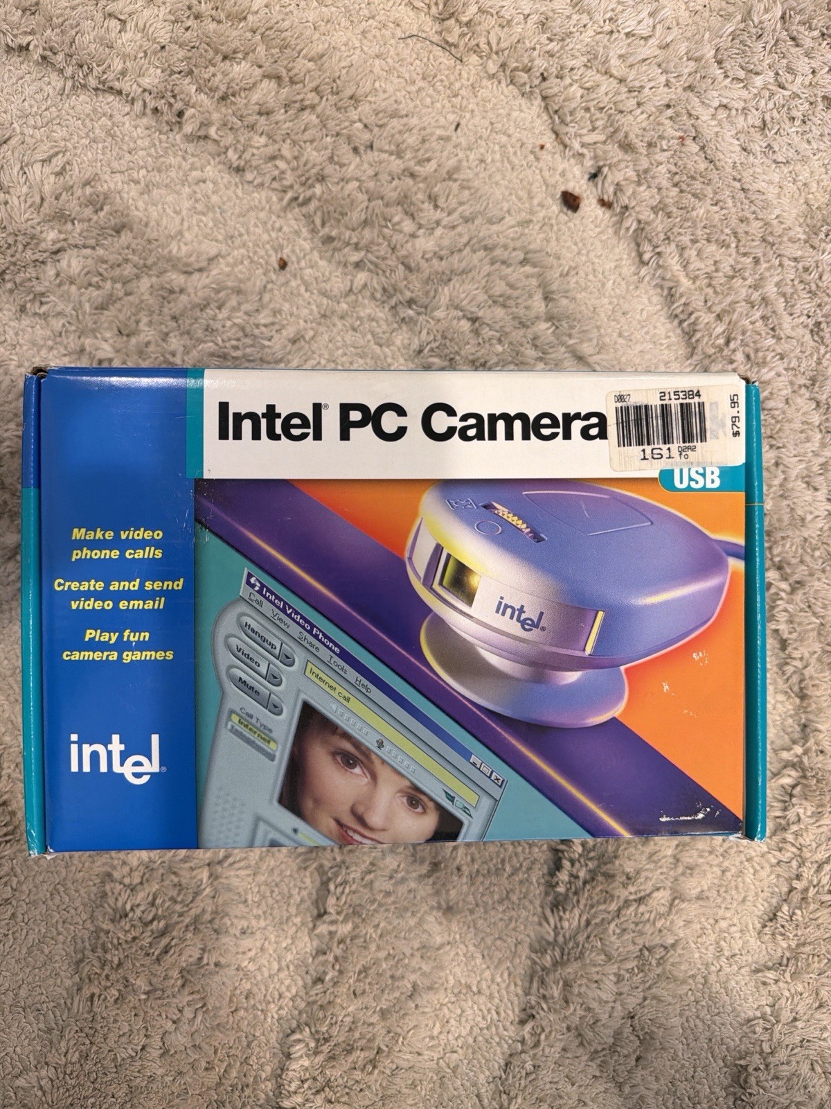 Intel PC Camera USB Video Phone Kit with Software – Complete in Box 