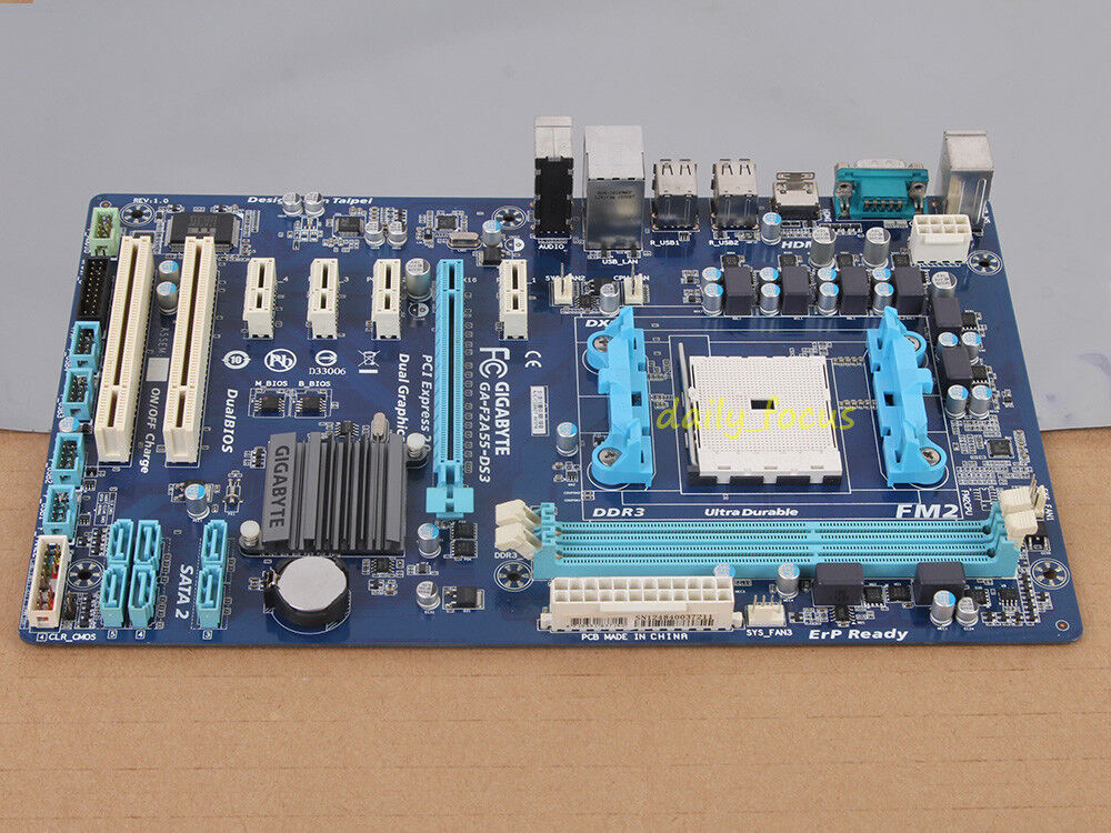 Gigabyte GA-F2A55-DS3 Motherboard LGA FM2 DDR3 AMD A55