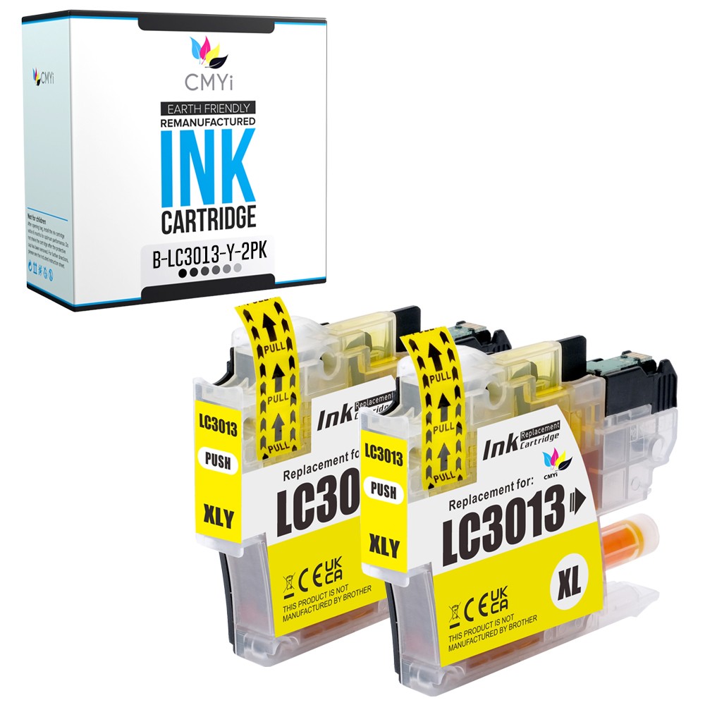 2PK Compatible CMYi LC3013Y Ink Cartridges fits Brother MFC-J491DW J497DW J895DW