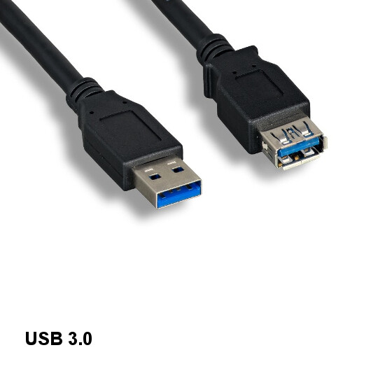 KNTK 3ft SpuerSpeed USB 3.0 Type A Extension Cable 28AWG 5Gbps Charge Sync Data
