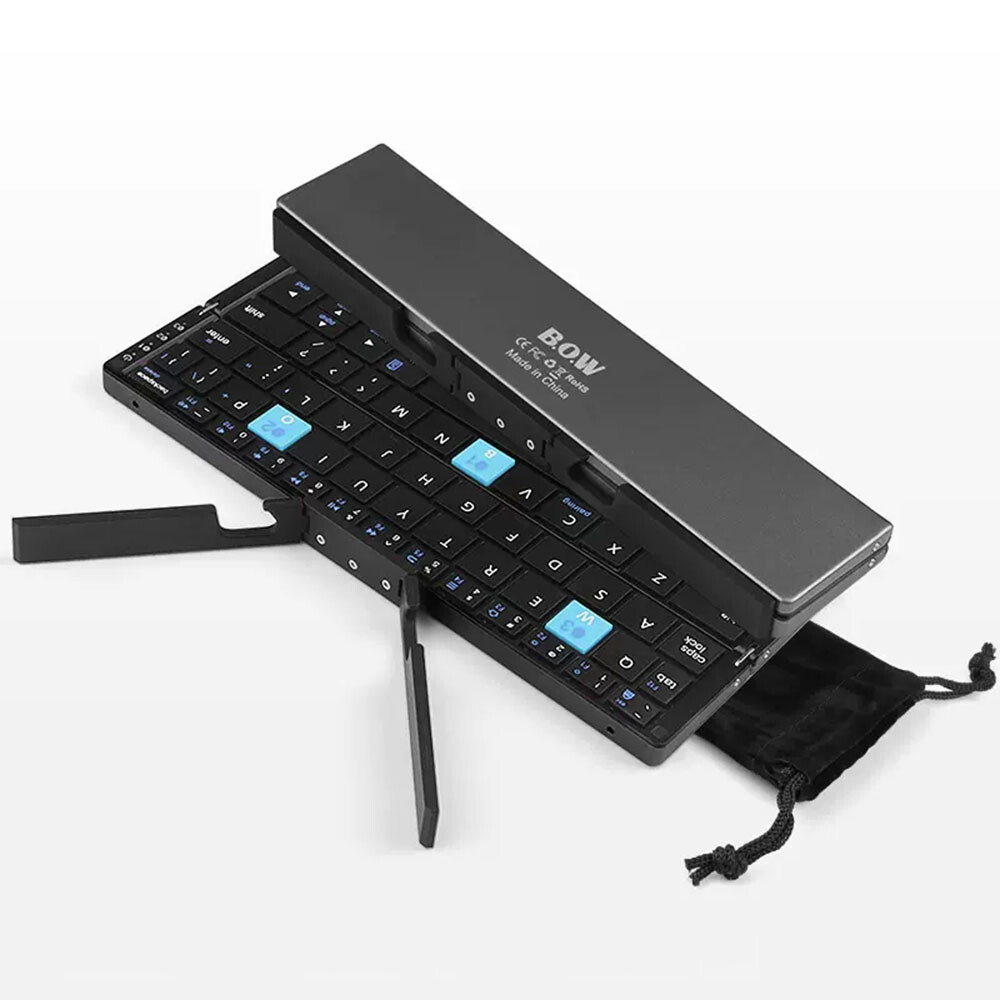 BOW HB199 Foldable Mini Bluetooth Keyboard For OPPO Find N3 N2 N HUAWEI Mate X5