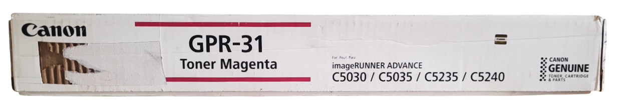 Canon GPR31 GPR-31 Magenta Toner Cartridge With Open Box