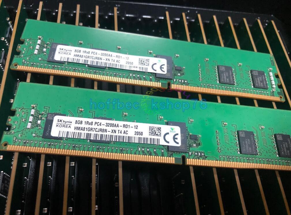 1PCS New SK Hynix 8GB 3200MHz DDR4 RDIMM PC4-3200AA RAM HMA81GR7CJR8N-XN