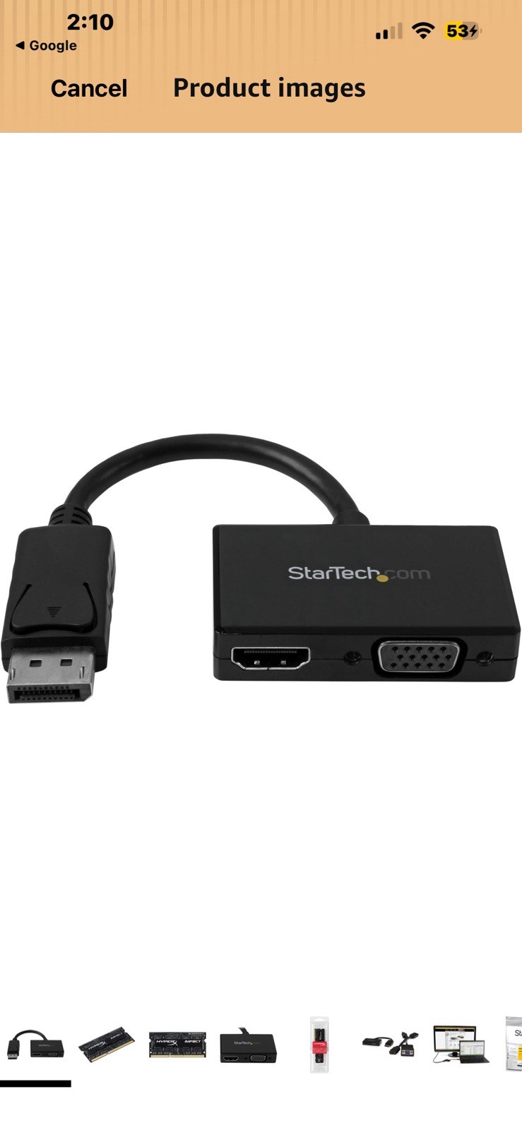 StarTech.com DisplayPort to HDMI and VGA Adapter – 2-in-1 – 4K