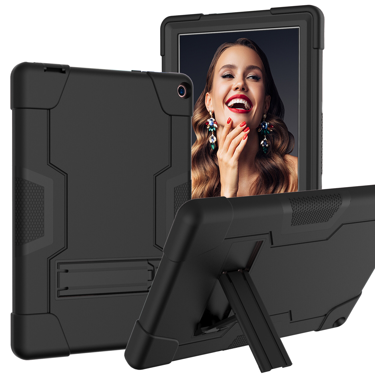 Case For Walmart Onn 10.1 Pro(Model:100003562)Hybrid Shockproof Rugged Kids Case