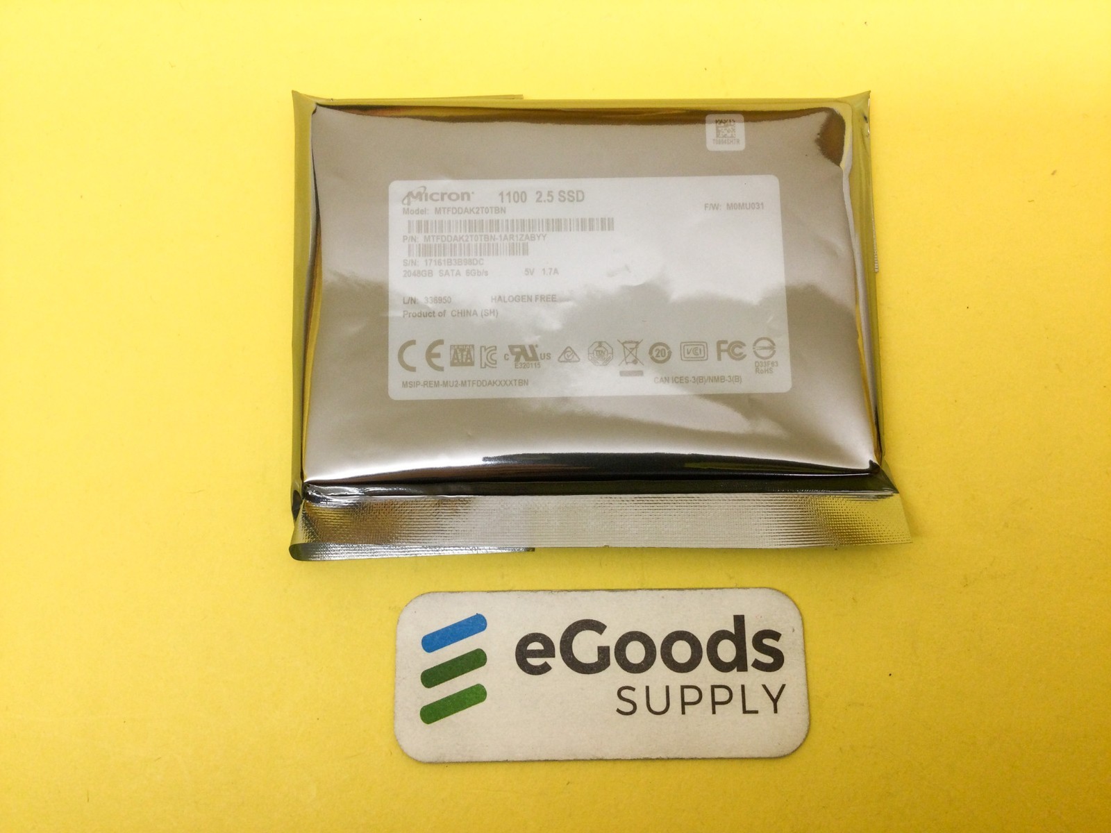 MICRON 1100 2TB SATA 6Gb/s 3D NAND 2.5" SSD MTFDDAK2T0TBN new