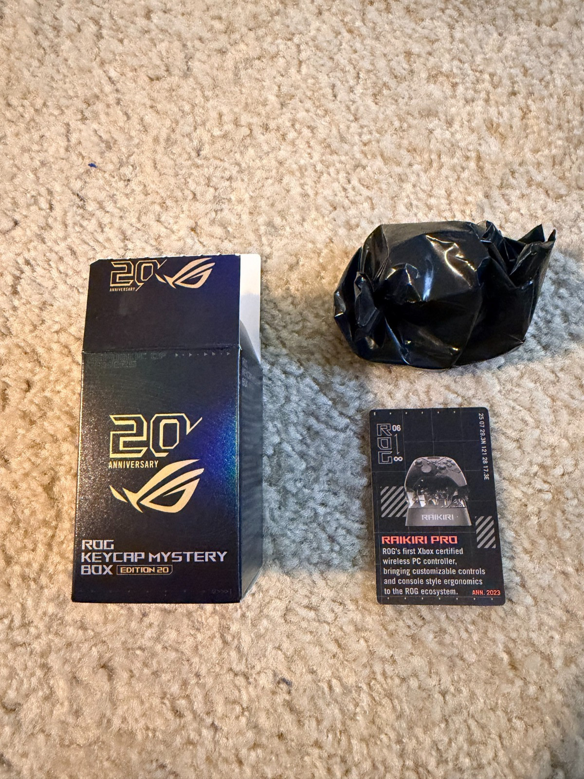 ASUS ROG 20th Edition Keycap Raikiri Design Open Box