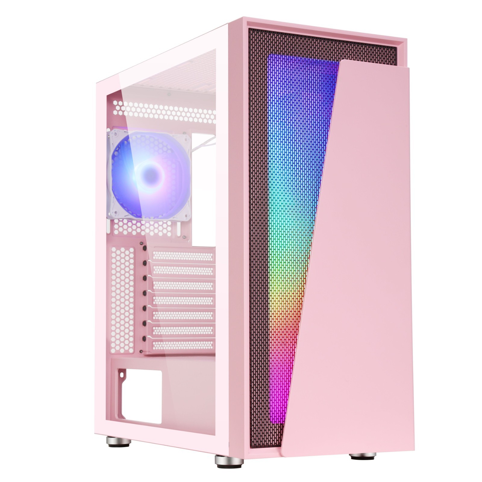 Custom Gaming PC Desktop Pink Computer 2TB Storage SSD 16GB RAM DDR4 New PC