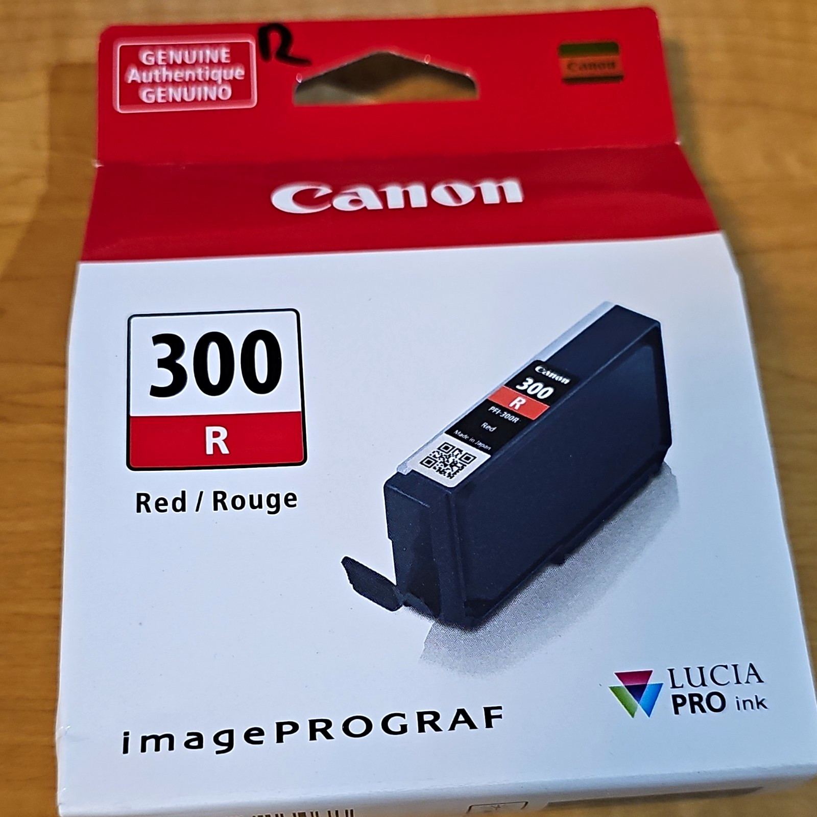 Canon PFI-300R Red Genuine Ink Tank for imagePROGRAF PRO-300 (4199C002)
