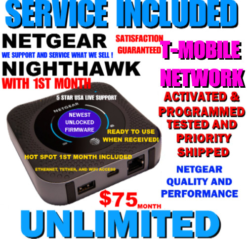 NETGEAR M1 MR1100 ✅ T-MOBILE NETWORK ✅ INCLUDES 1ST MONTH UNLIMITED SERVCE