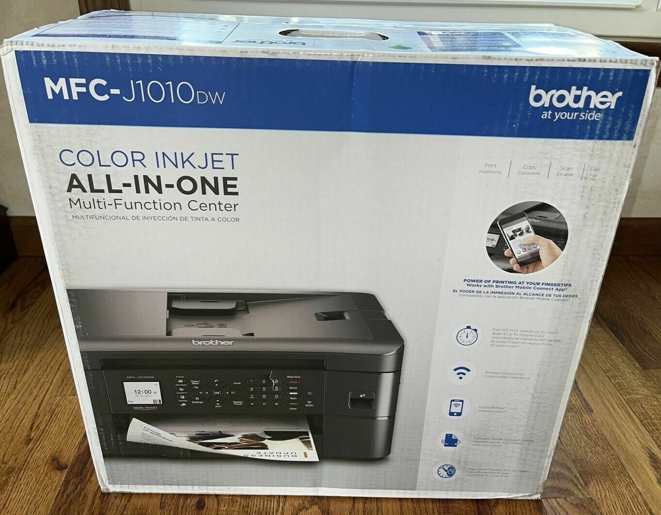 NEW Brother MFC-J1010DW Wireless Color Inkjet All-in-One Printer