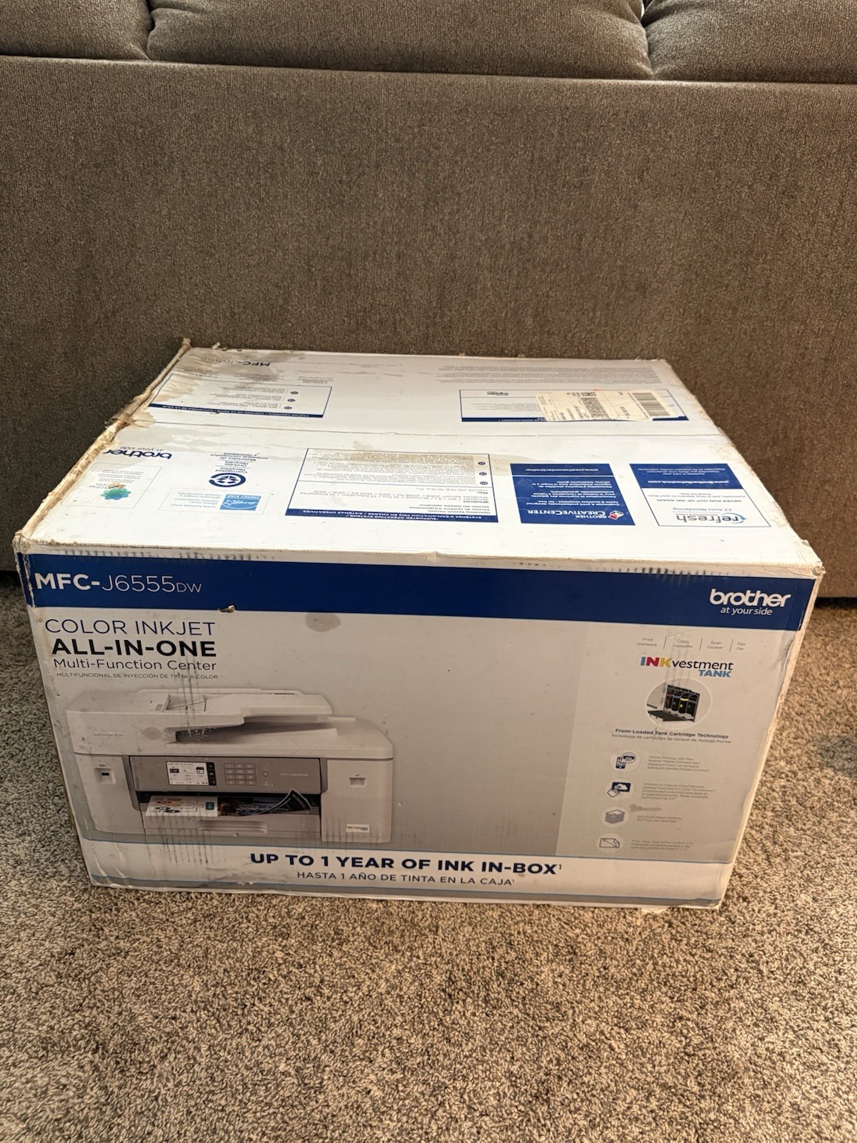 Brother MFC-J6555DW INKvestment All-in-One Printer New Sealed