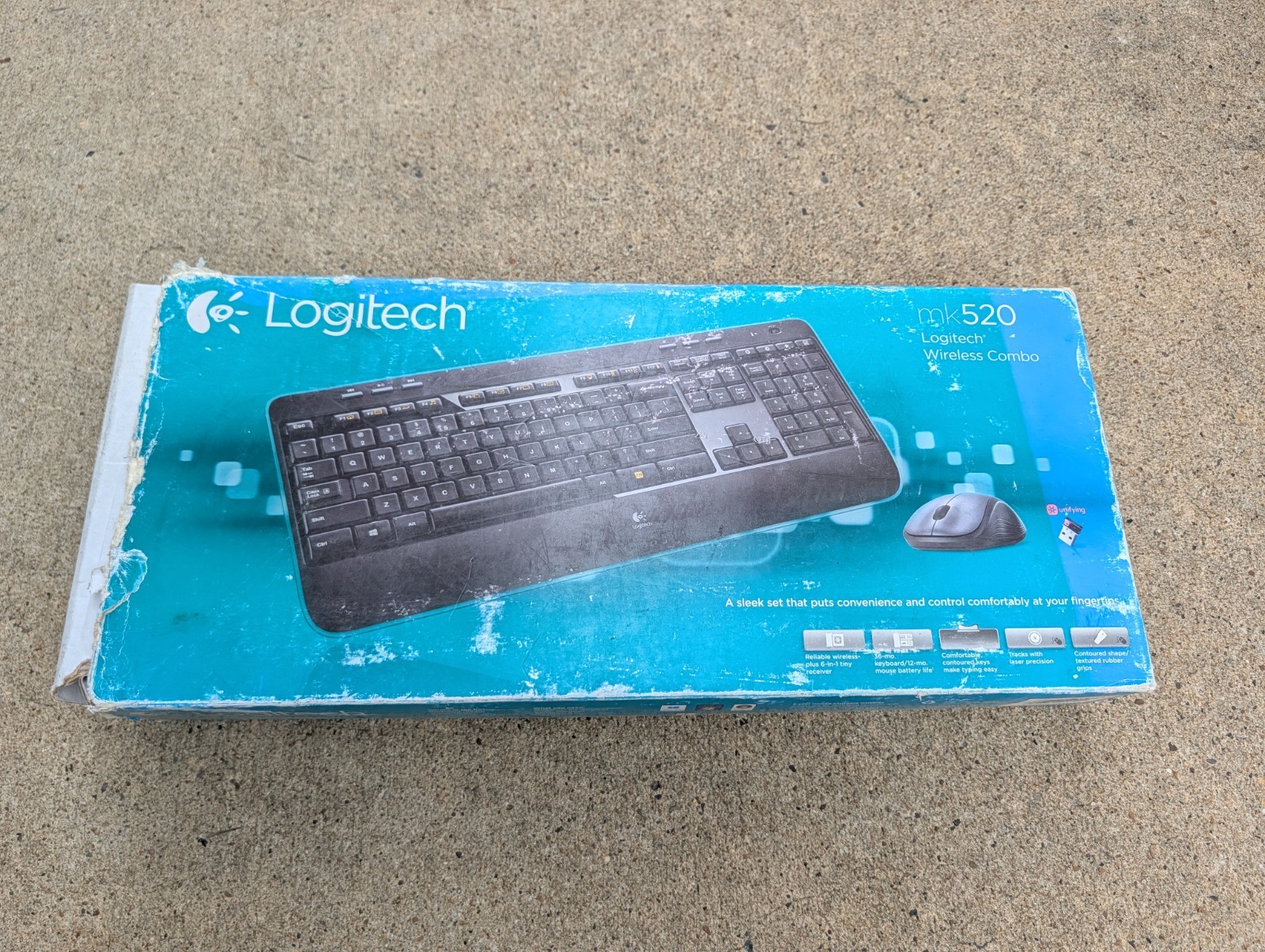 Logitech MK520 Wireless Keyboard and Mouse Combo Black New