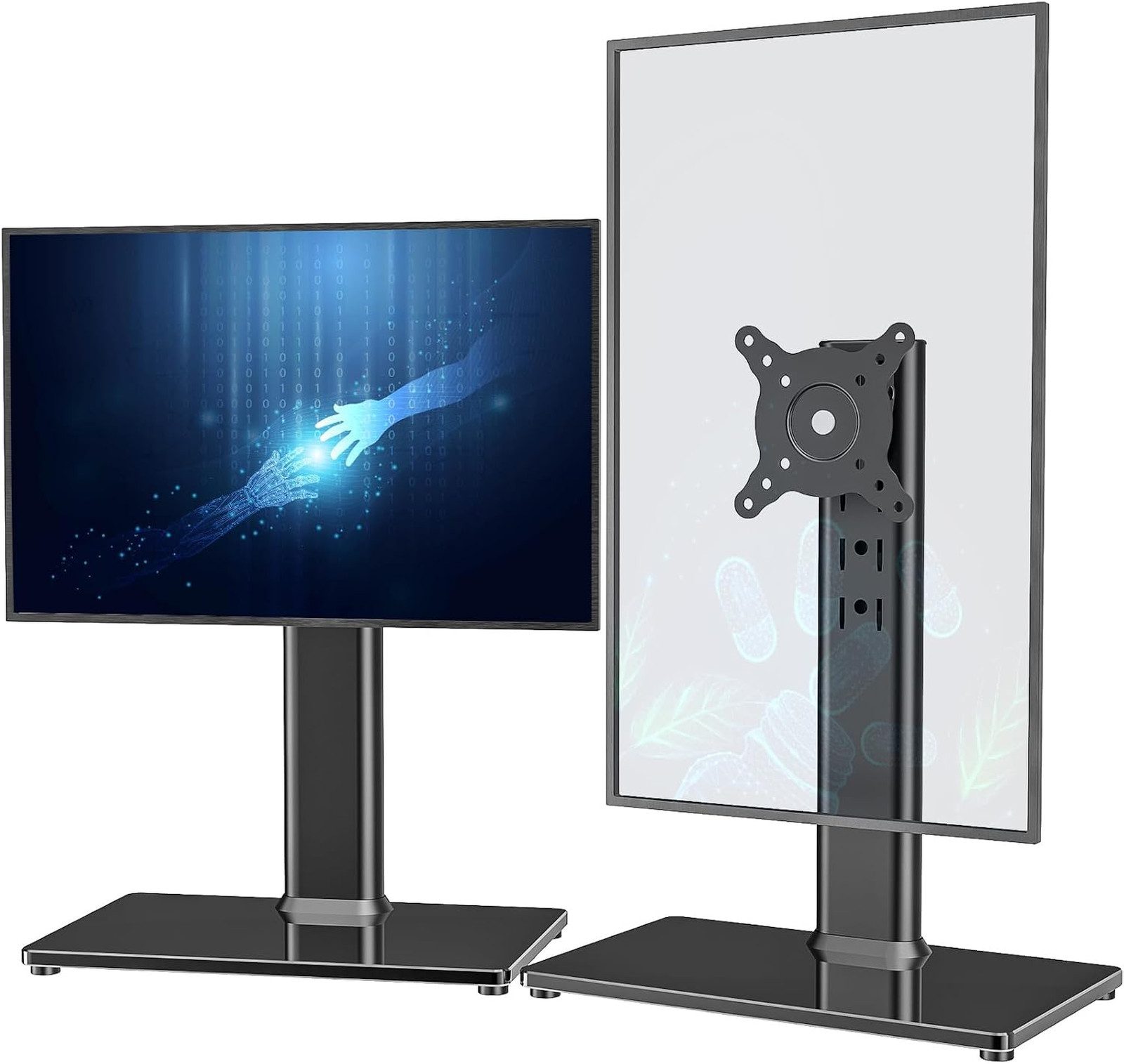 2 Pack Monitor Stand Riser with Swivel and Height Adjustability for 13 to 32