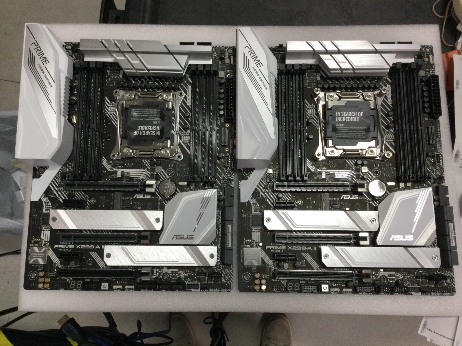 ASUS PRIME X299-A II LGA 2066, Intel Motherboard(LOT OF 2)- FOR PART