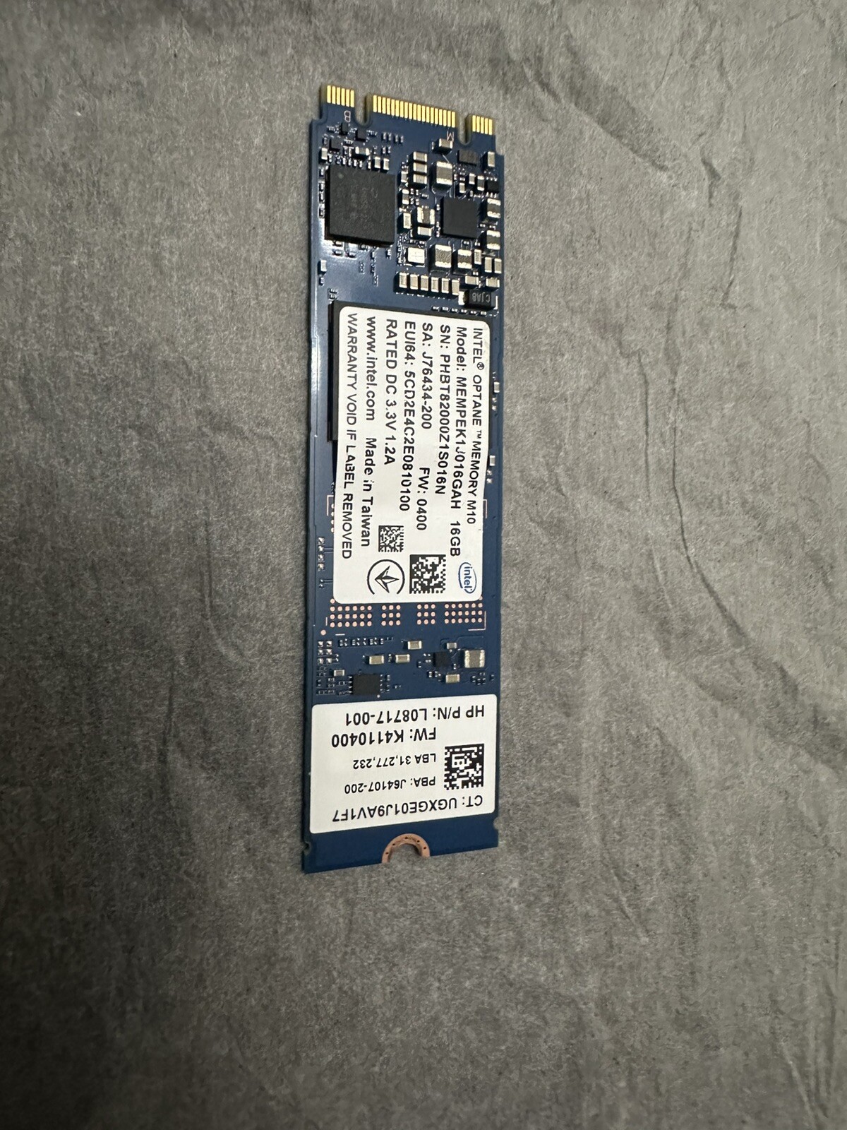 Intel Optane PCI-E 3.0 16GB Internal SSD - Blue (MEMPEK1W016GA)
