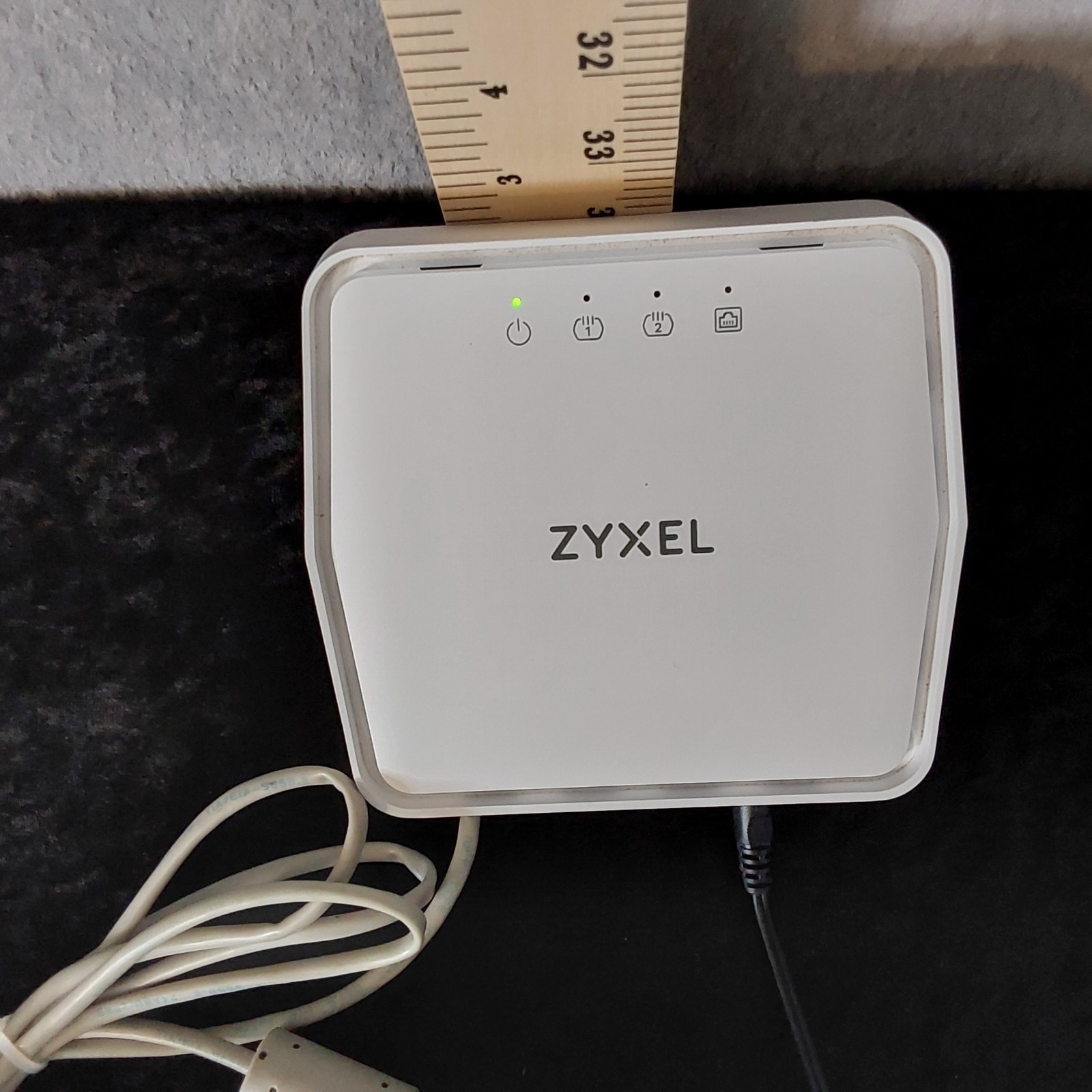 Zyxel Wireless Router Modem Gateway With Power Adapter Tested Working White