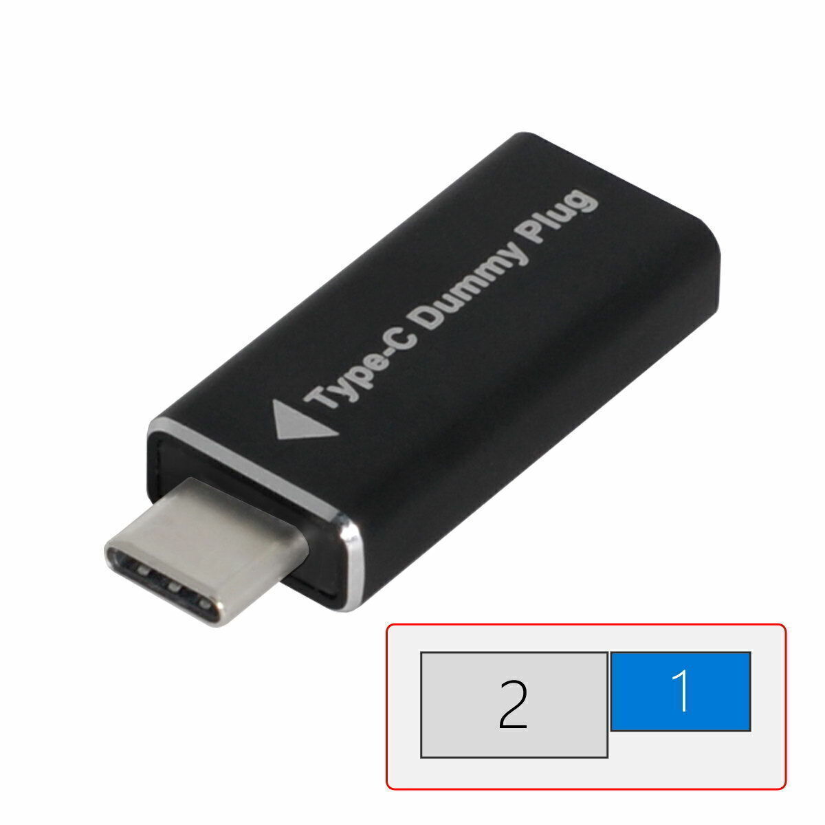 USB Type C Display Adapter Virtual Display Dummy Plug Display Emulator UC-142
