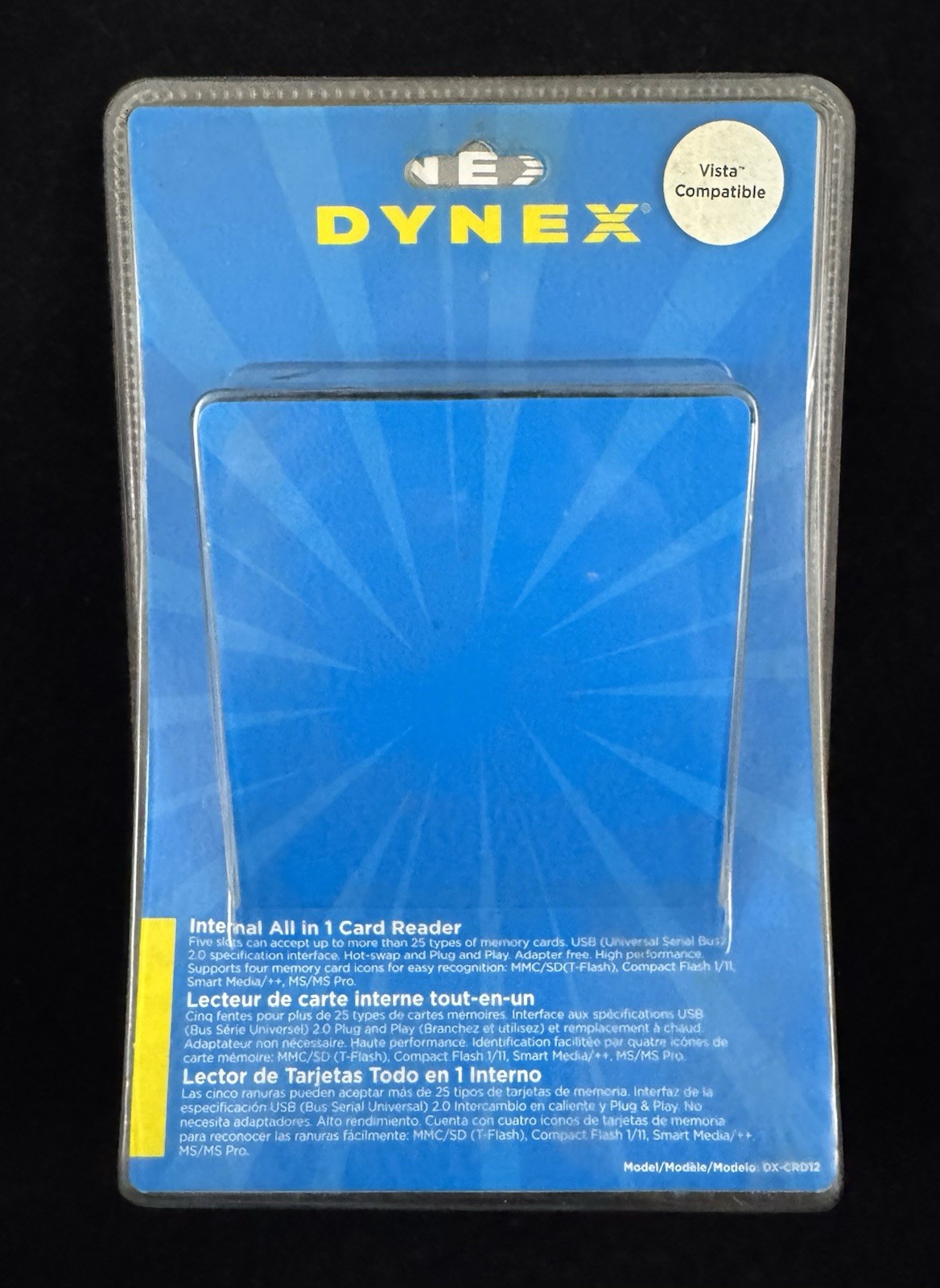 Dynex DX-CRD12 Internal All-in-One Card Reader - Five Memory Card Slots