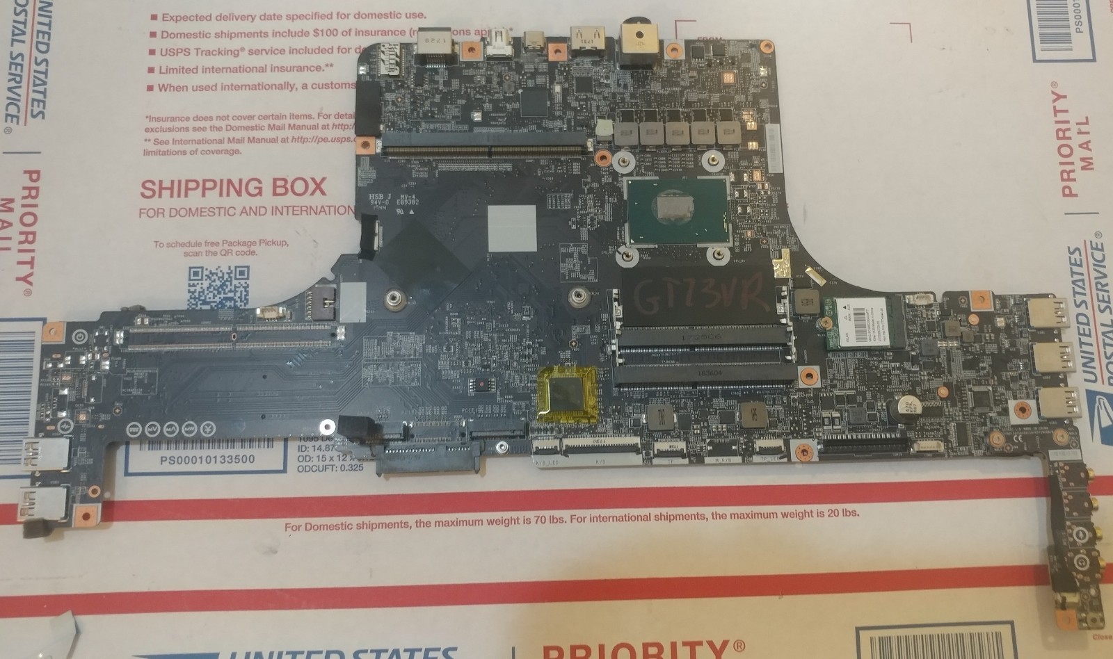 MS-17A11 For MSI MS-17A1 GT73VR 6RF LAPTOP MOTHERBOARD WITH I7-7820HQ