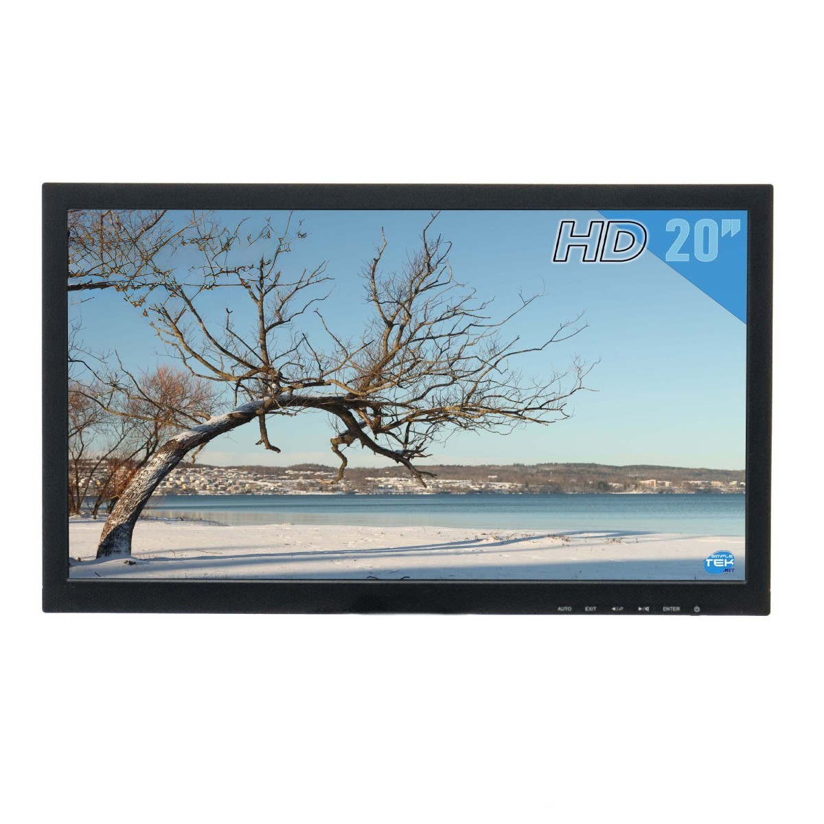 Simpletek B20T-7 20in VGA DVI Audio DVR POS LCD Monitor 60Hz 5ms