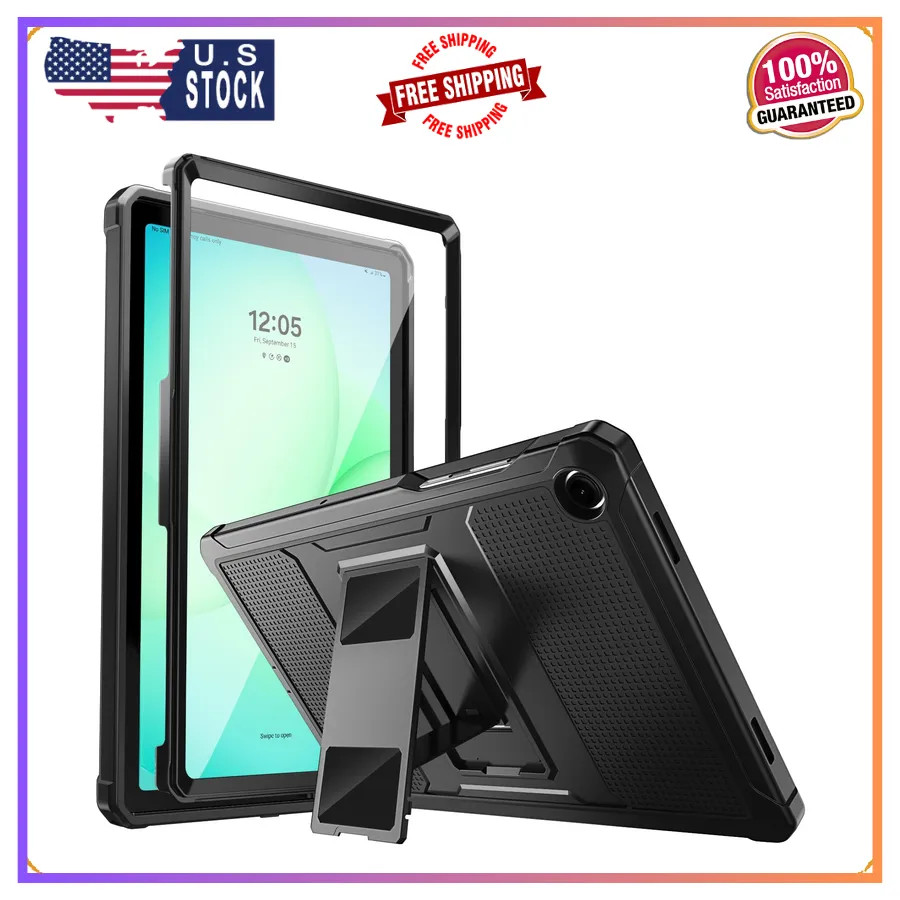 MoKo Shockproof Case Fit Samsung Galaxy Tab A11+ Plus/ A9+ 11 Inch, Black