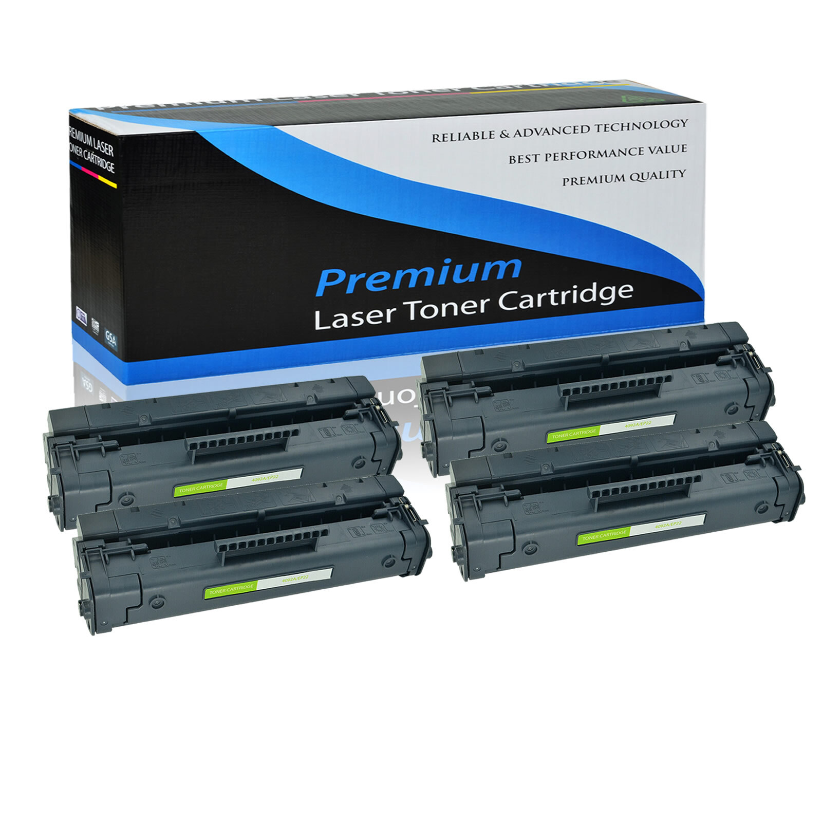 4PK C4092A Toner CartridgeFor HP 92A LaserJet 1100ase 1100axi 1100se 1100xi 3200