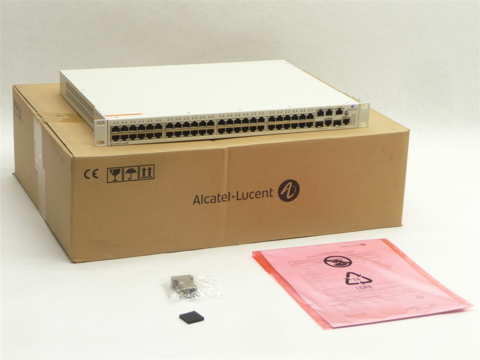 NEW ALCATEL-LUCENT OMNISTACK OS-LS-6248P 902652-90 POE MANAGED GIGABIT SWITCH
