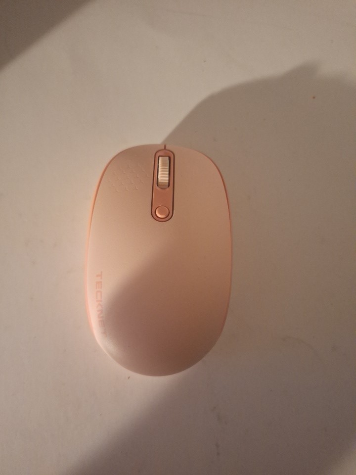 TECKNET Pink TK-MS006 Wireless Optical Mouse 3-Button USB 