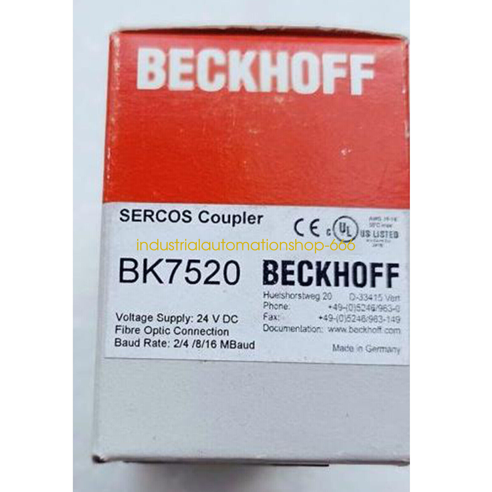 1PCS Beckhoff BK7520 Module Brand New Via DHL or FedEX
