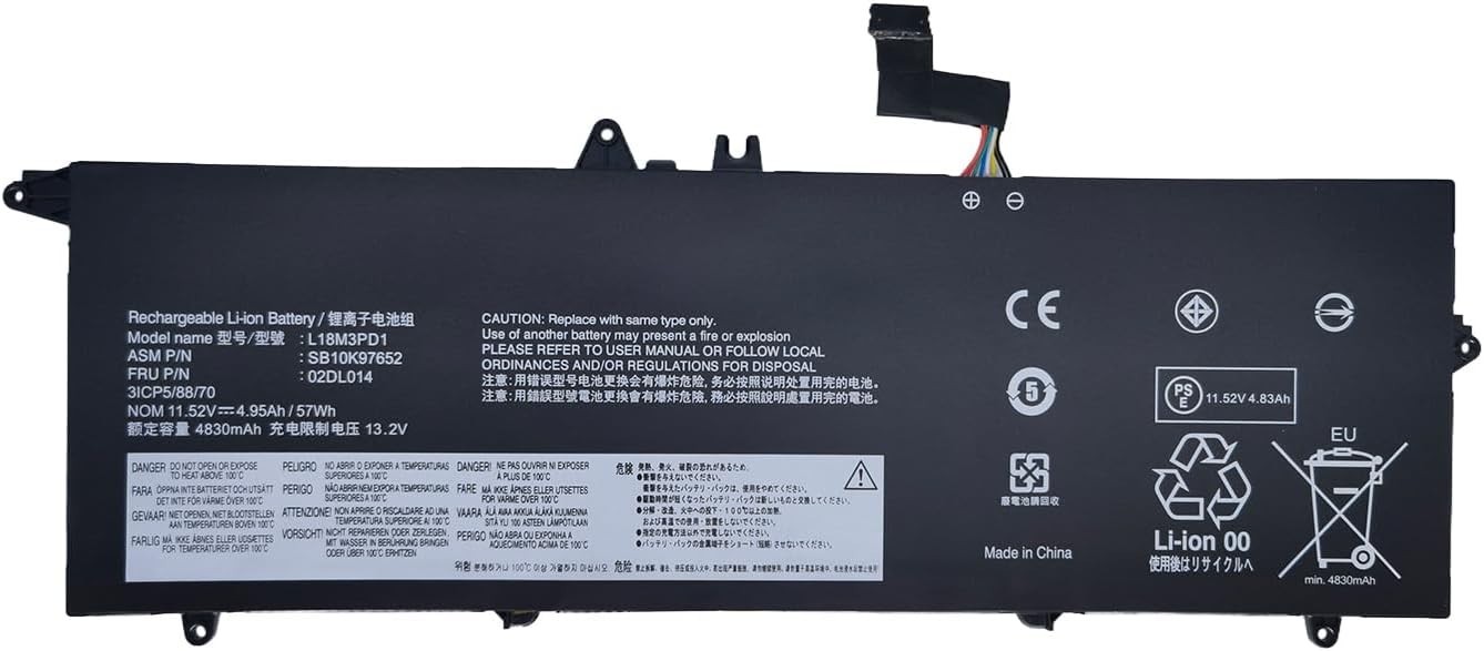 New L18M3PD1 Battery for Lenovo ThinkPad T14S T490S T495S L18C3PD1 L18L3PD1