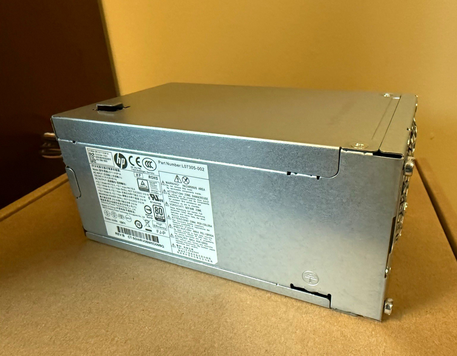 HP 310W 80 Plus Gold Hot Plug Power Supply PSU L07305-002 D17-310P1A